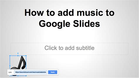 how to add music to a google slide presentation